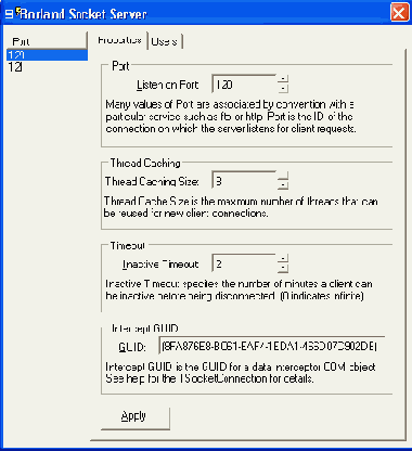 Компонент TSocketConnection